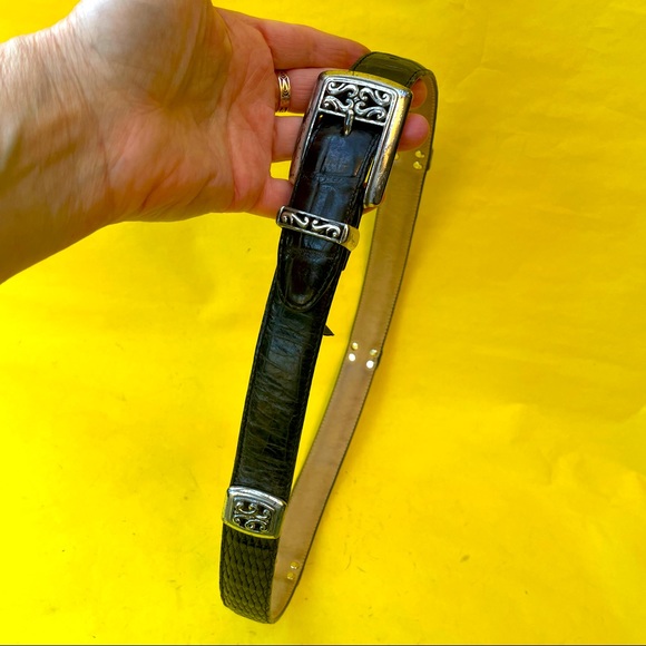 Brighton Accessories - Vintage black/silver Brighton leather belt